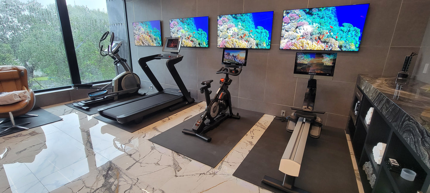 Montaje de gimnasio en casa