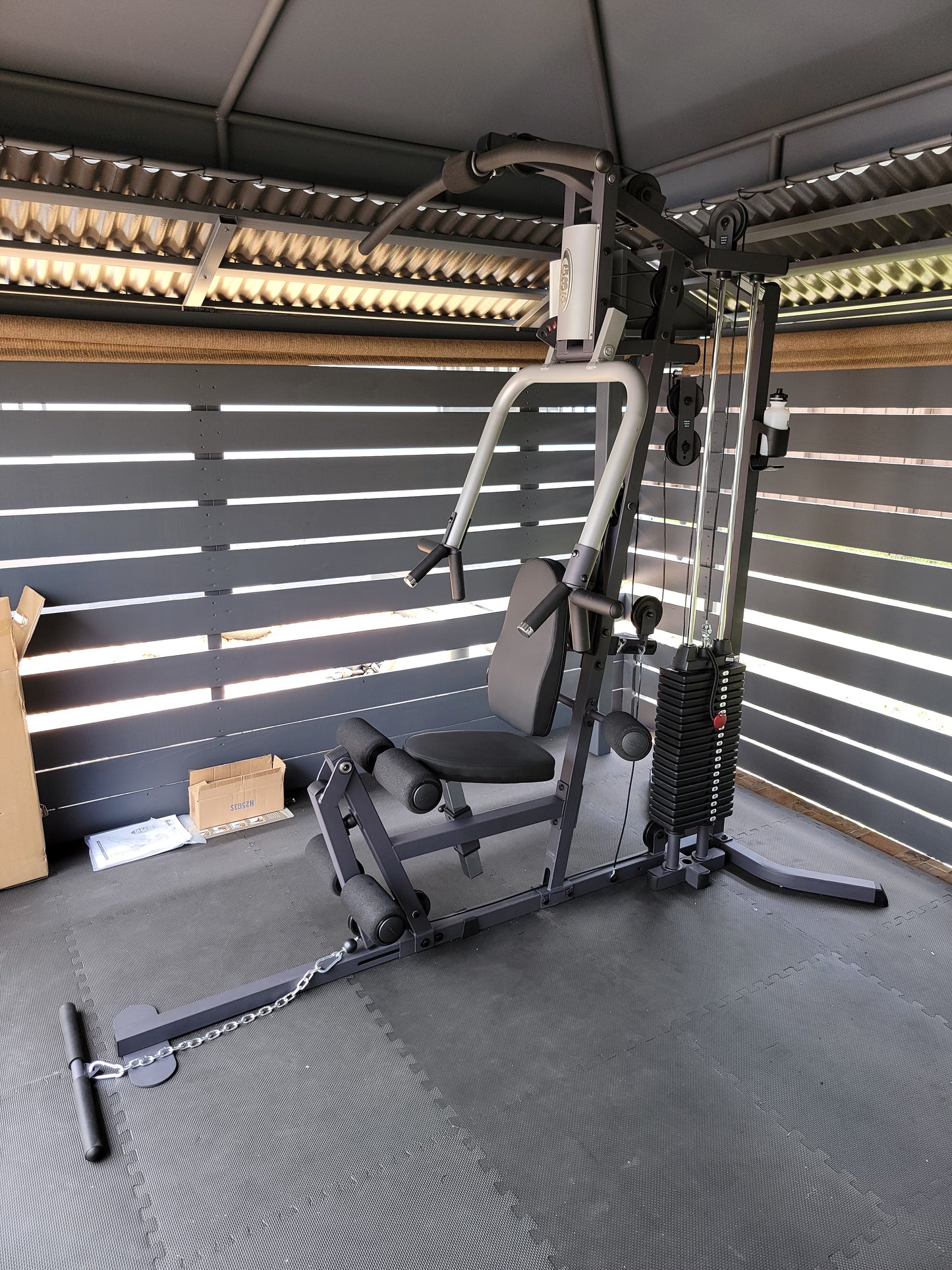 Montaje de gimnasio en casa
