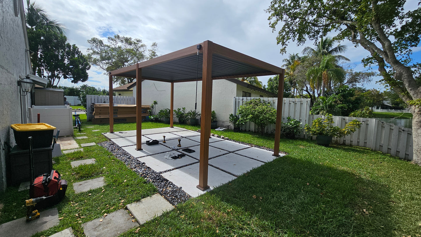 Montaje de pérgola