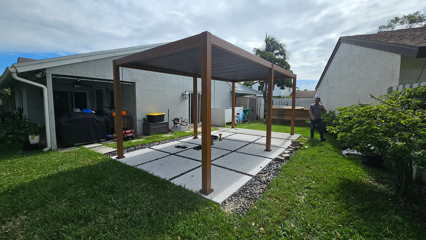 Montaje de pérgola