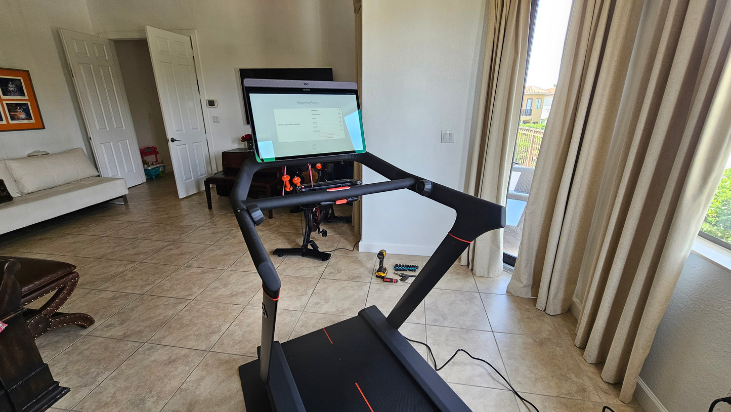 Montaje de cinta de correr
