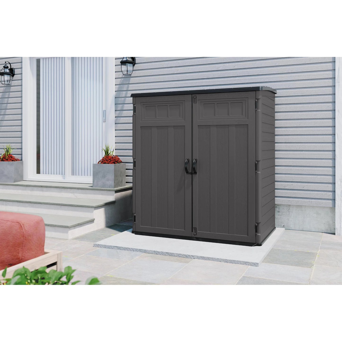 4' x 6' Plastic Outdoor Storage Shed (Installation Included)
