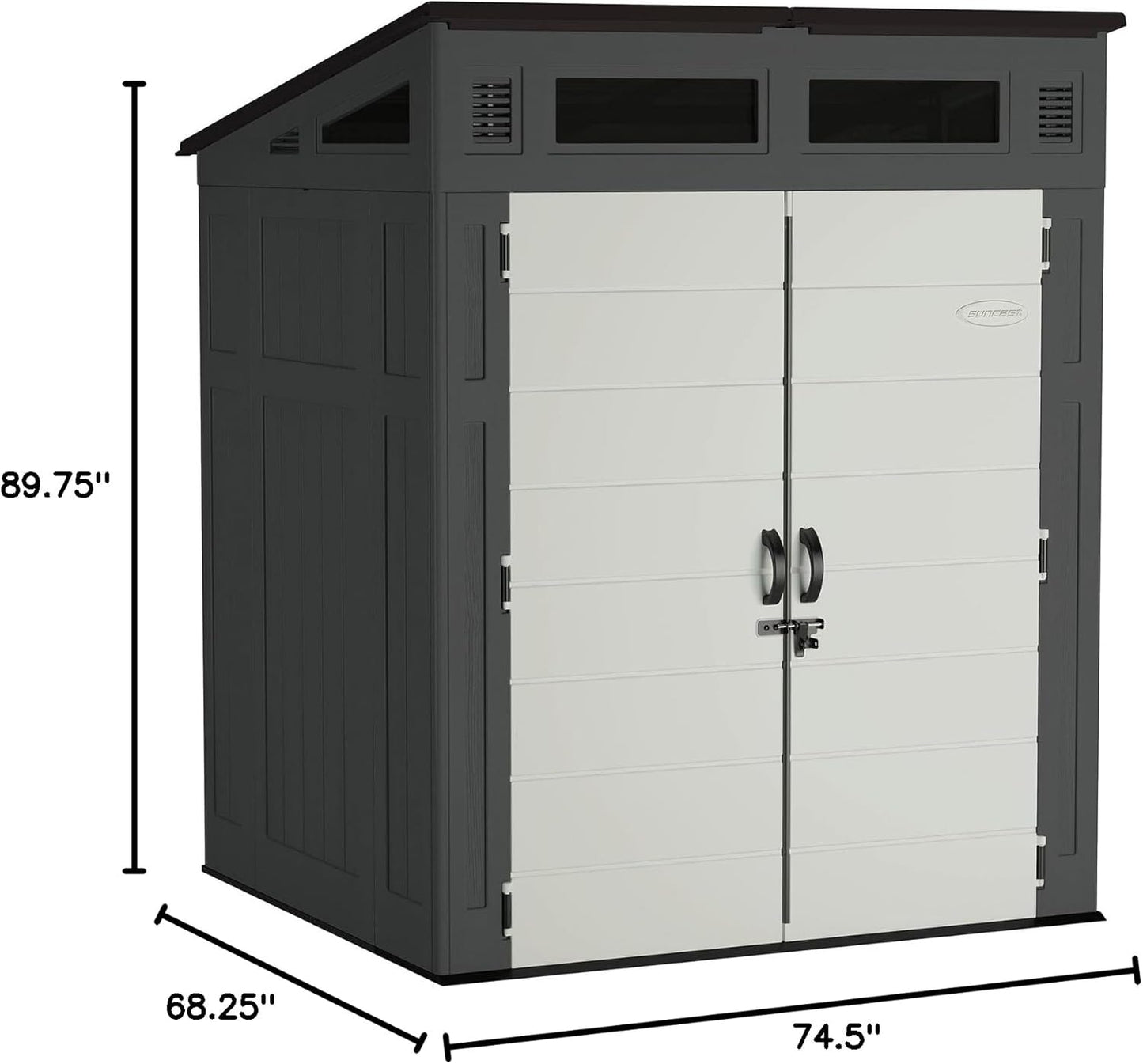 6' x 5' Resin Modern Shed (Installation and Delivery Included)