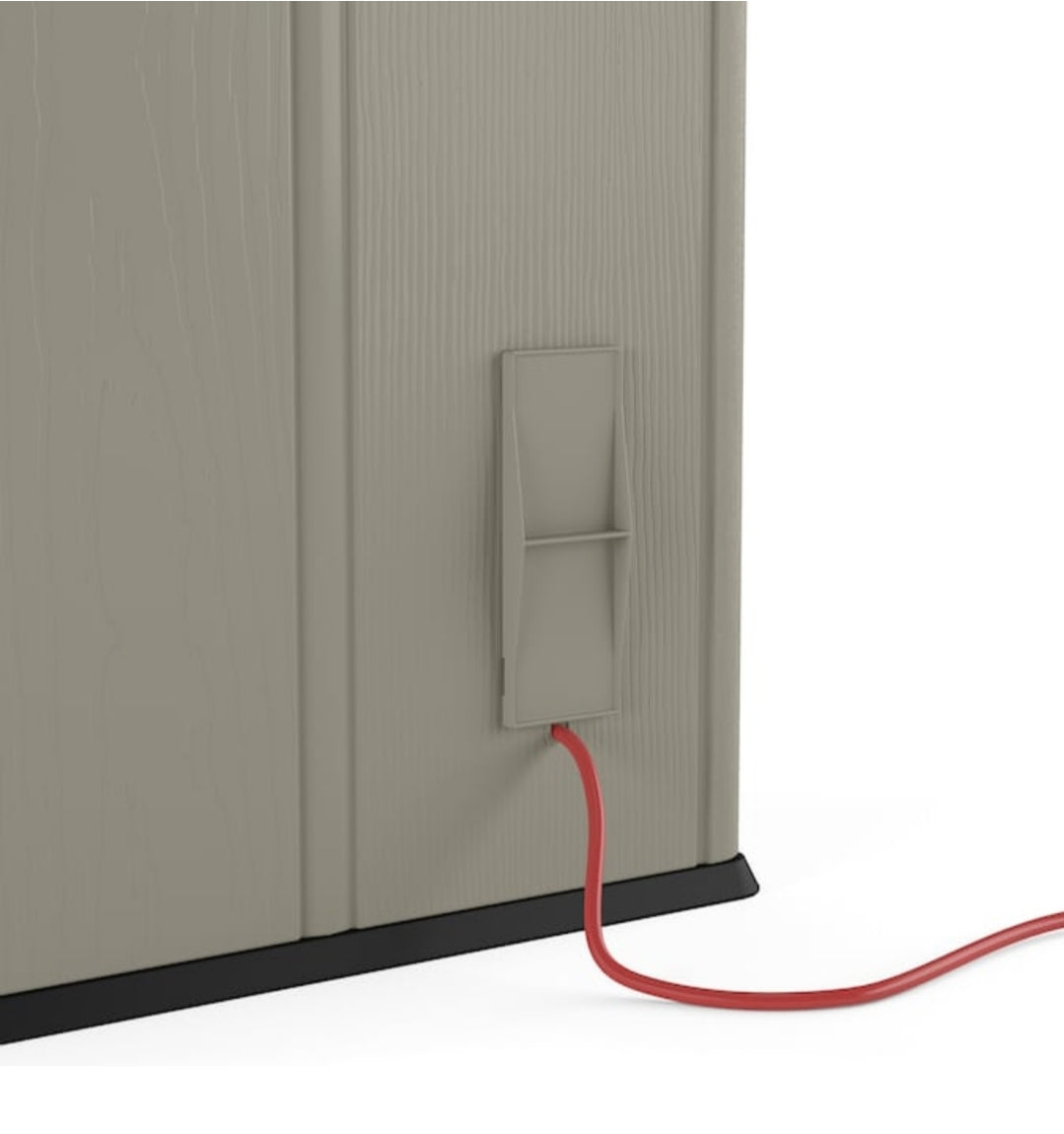 7' x 7' Plastic Outdoor Storage Shed (Installation Included)