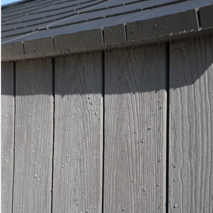 8' x 12.5' Plastic Outdoor Storage Shed (Installation Included)