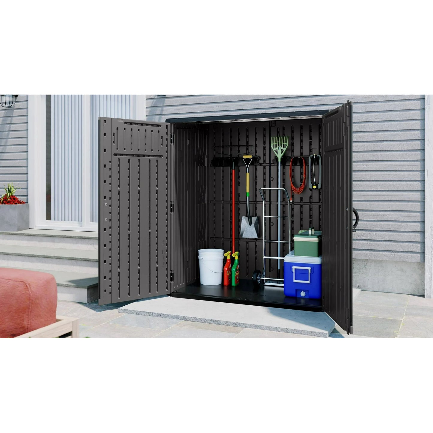 4' x 6' Plastic Outdoor Storage Shed (Installation Included)