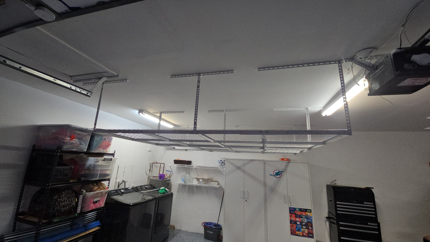 Estante de almacenamiento superior para garaje de 4' x 8'