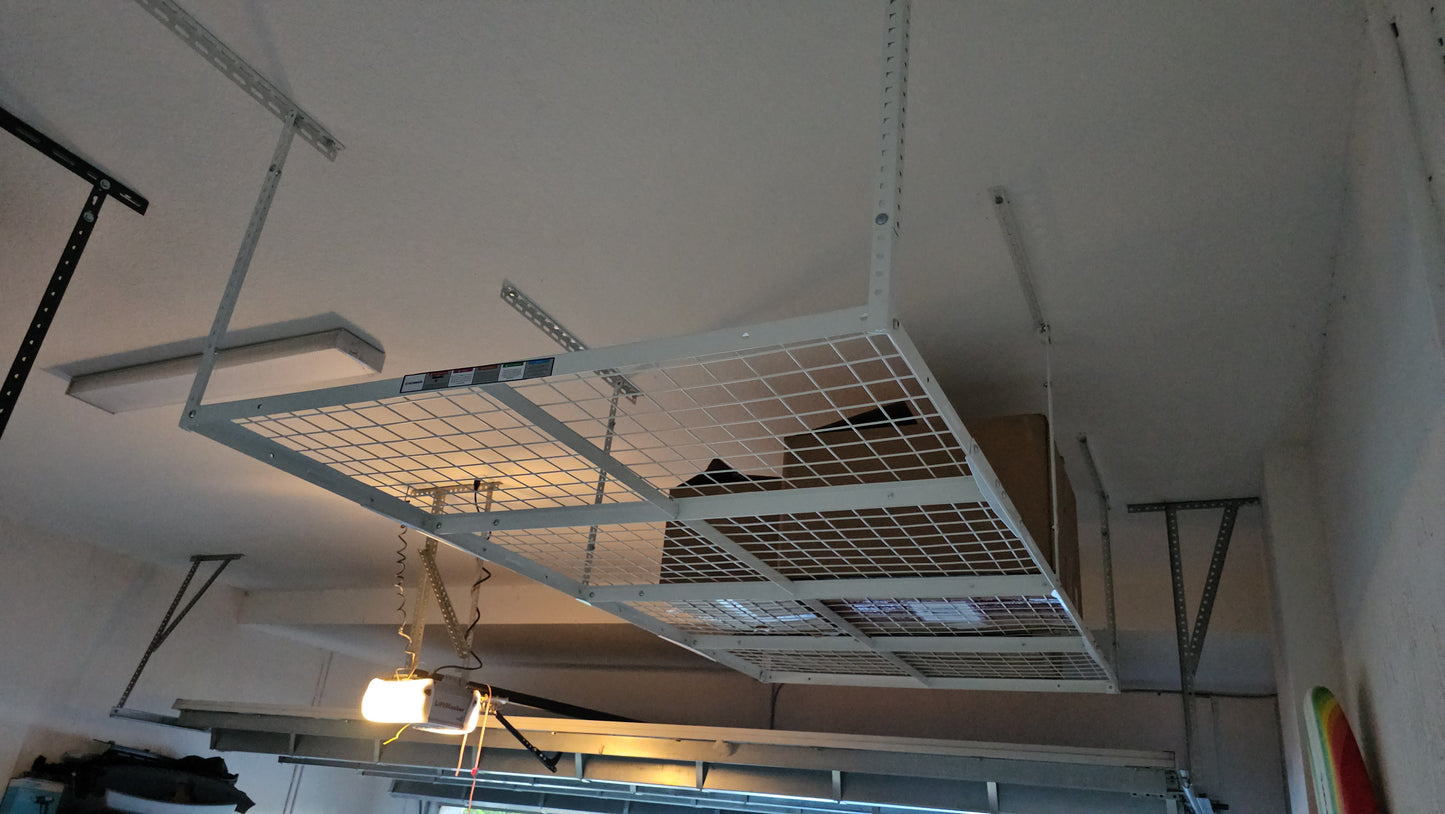 Estante de almacenamiento superior para garaje de 4' x 8'