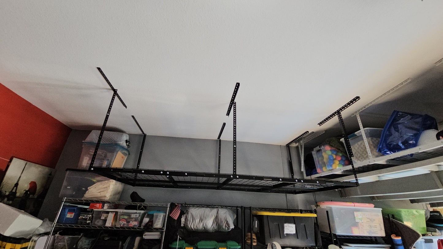 Estante de almacenamiento superior para garaje de 4' x 8'