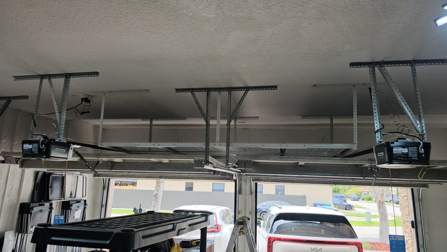 Estante de almacenamiento superior para garaje de 4' x 8'