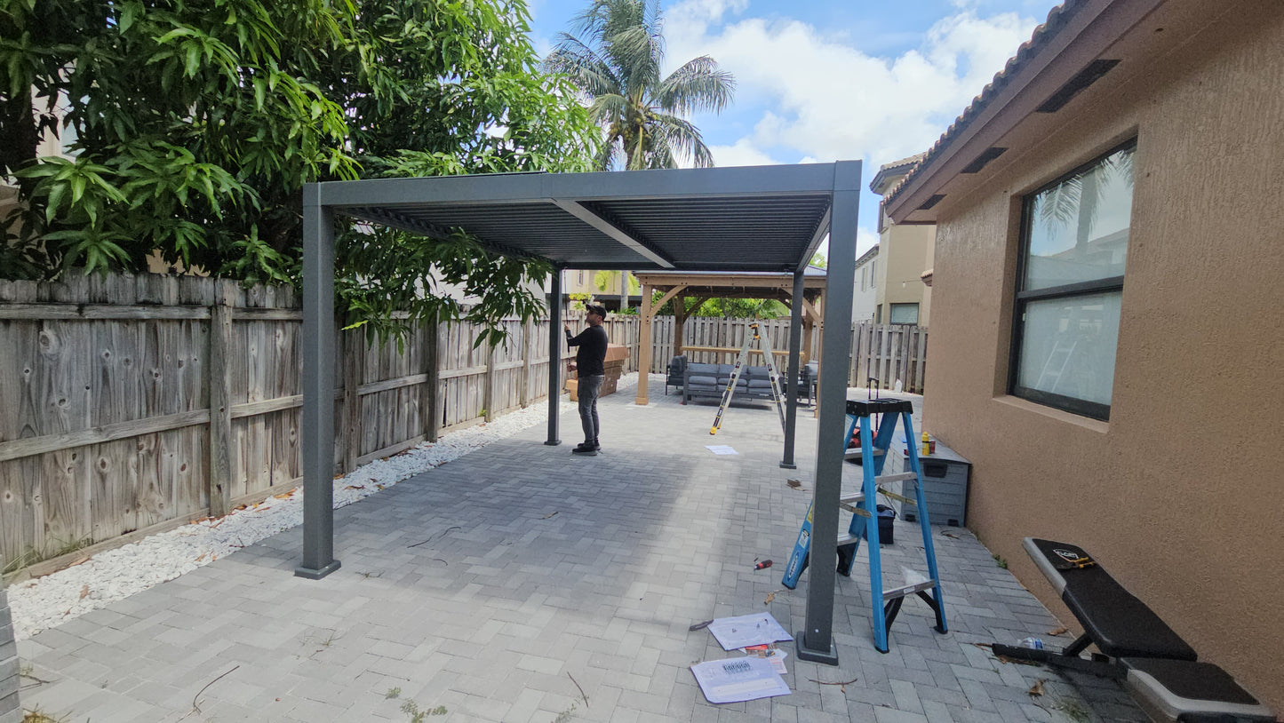 Montaje de pérgola