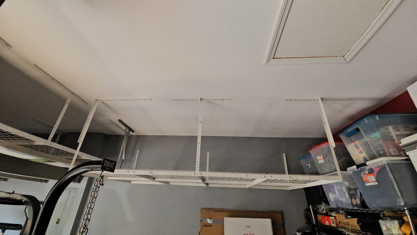 Estante de almacenamiento superior para garaje de 4' x 8'