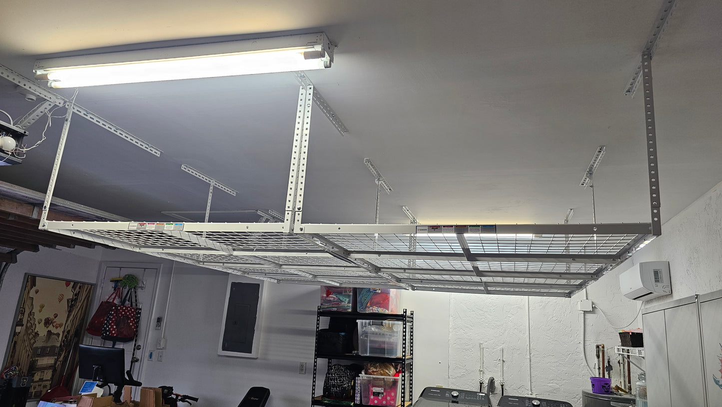 Estante de almacenamiento superior para garaje de 4' x 8'