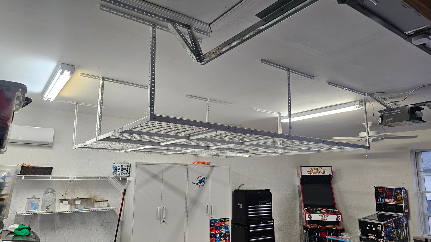Estante de almacenamiento superior para garaje de 4' x 8'