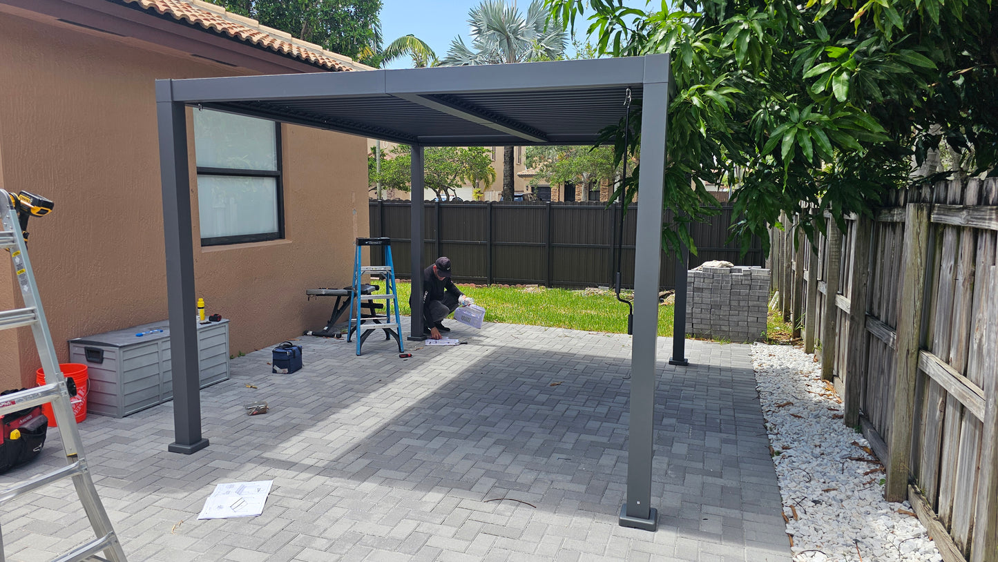 Montaje de pérgola