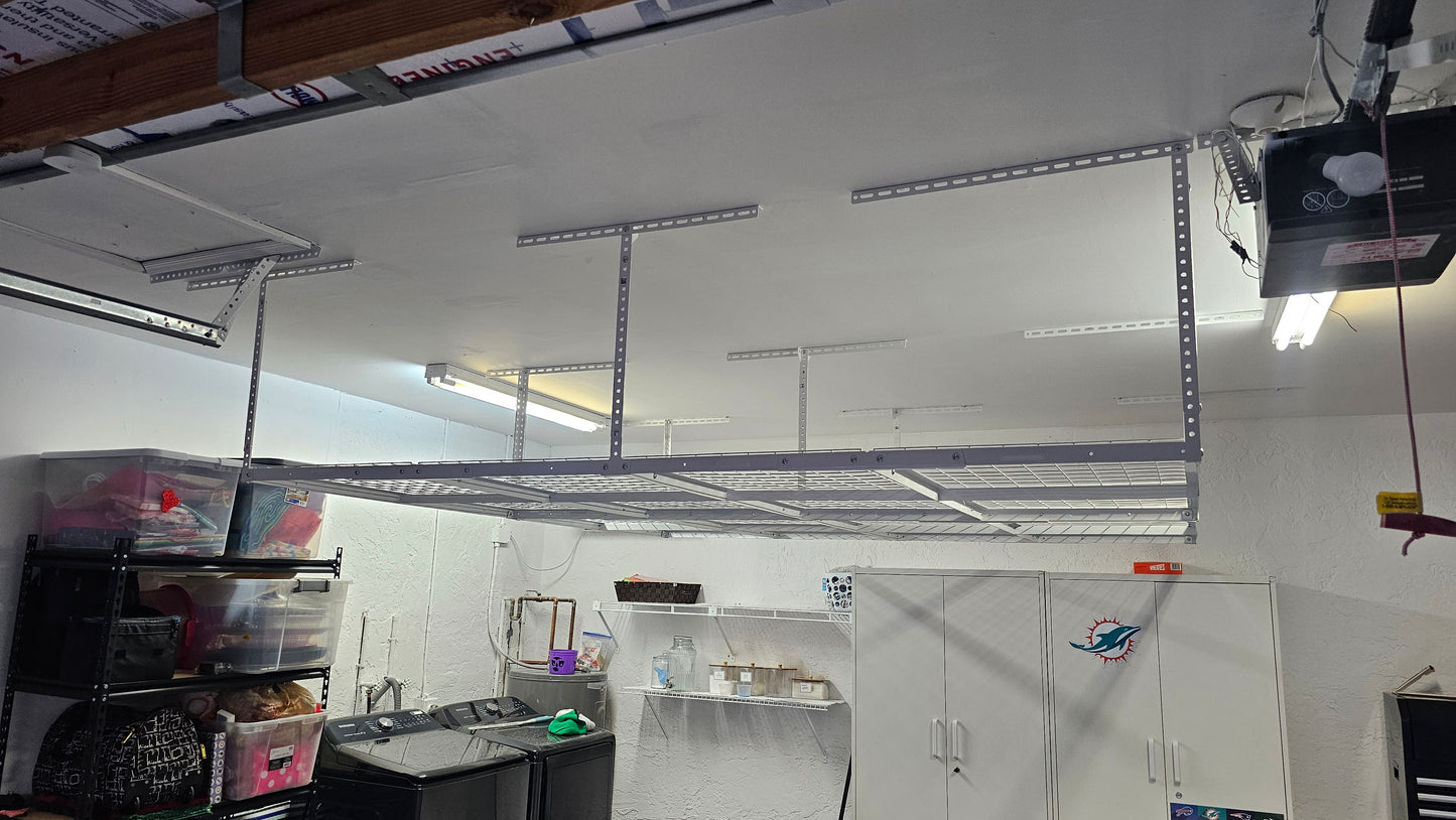 Estante de almacenamiento superior para garaje de 4' x 8'