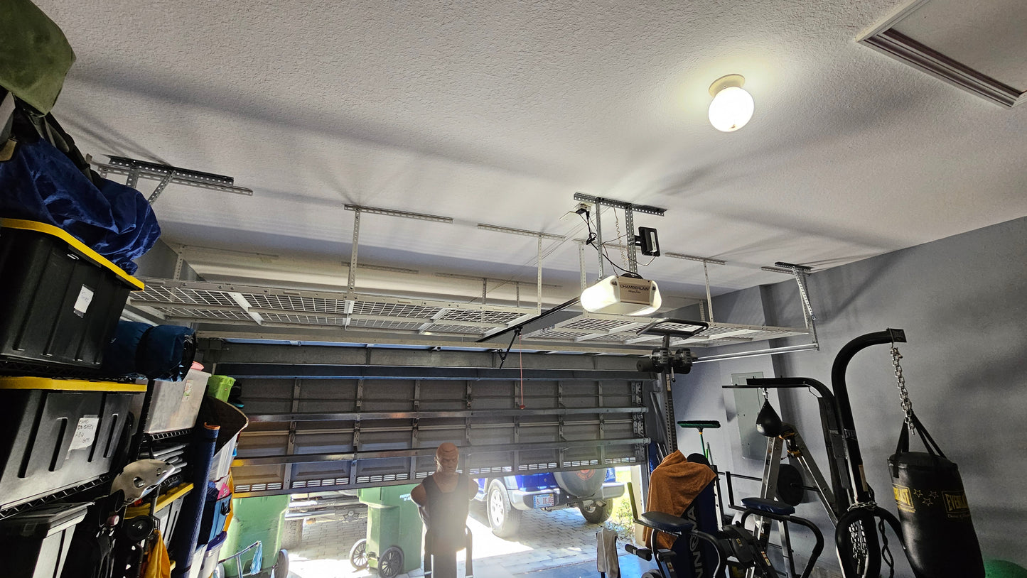 Estante de almacenamiento superior para garaje de 4' x 8'