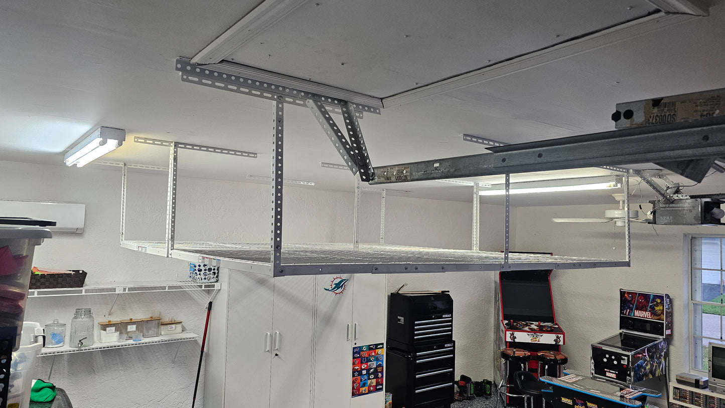 Estante de almacenamiento superior para garaje de 4' x 8'