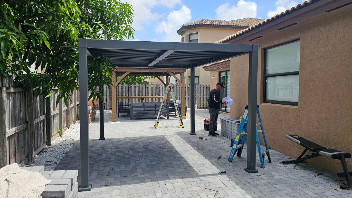 Montaje de pérgola