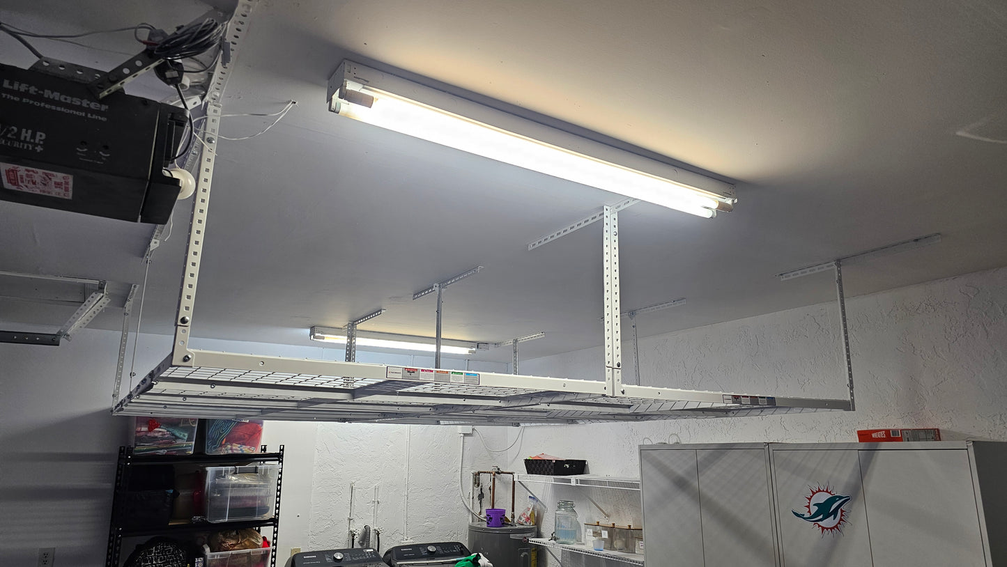 Estante de almacenamiento superior para garaje de 4' x 8'