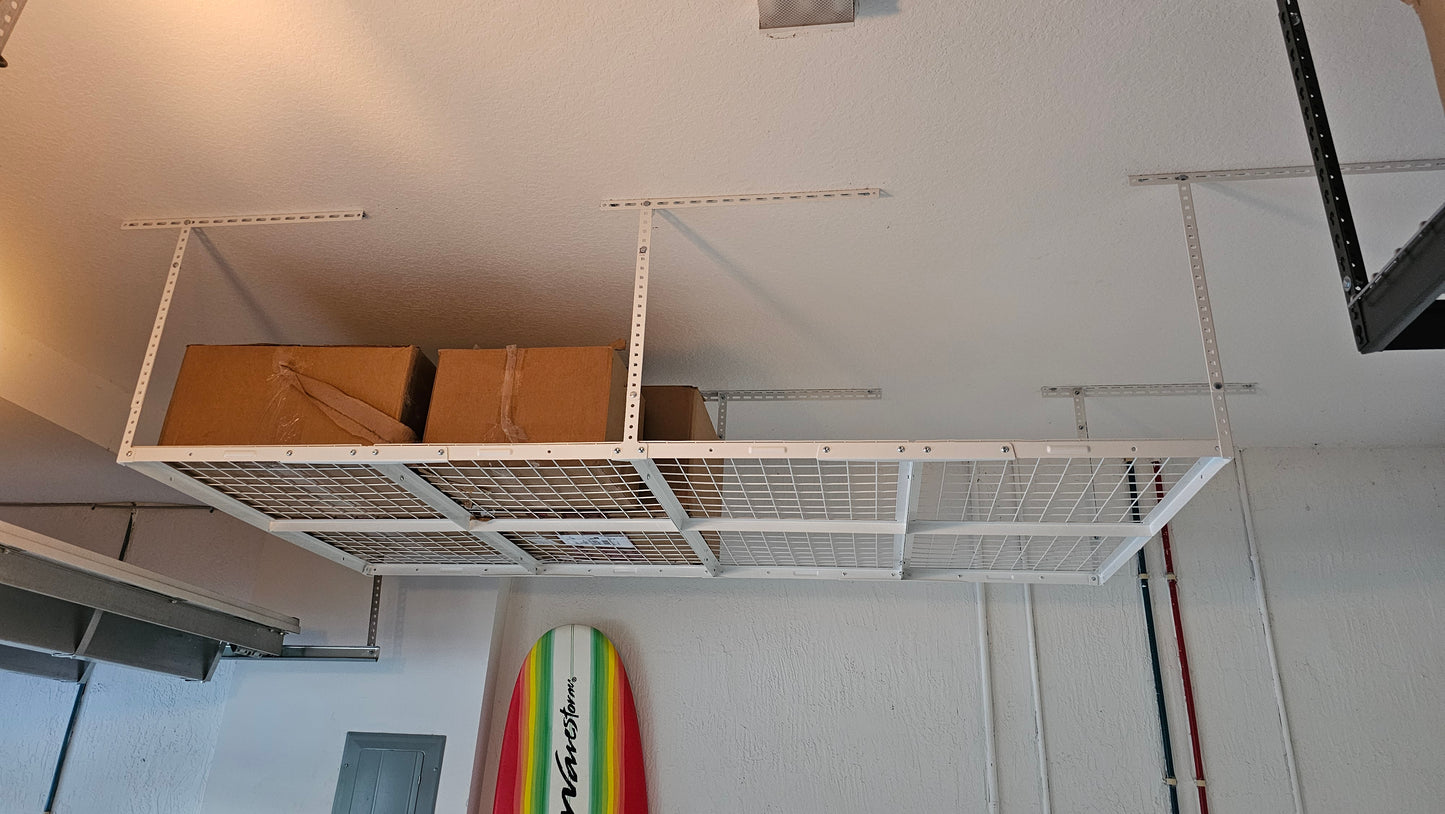 Estante de almacenamiento superior para garaje de 4' x 8'