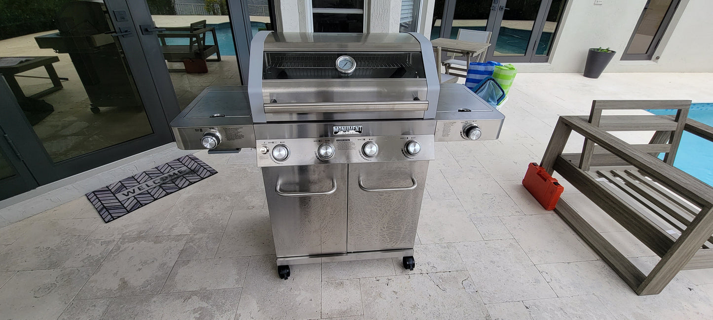 Grill or Barbeque Assembly