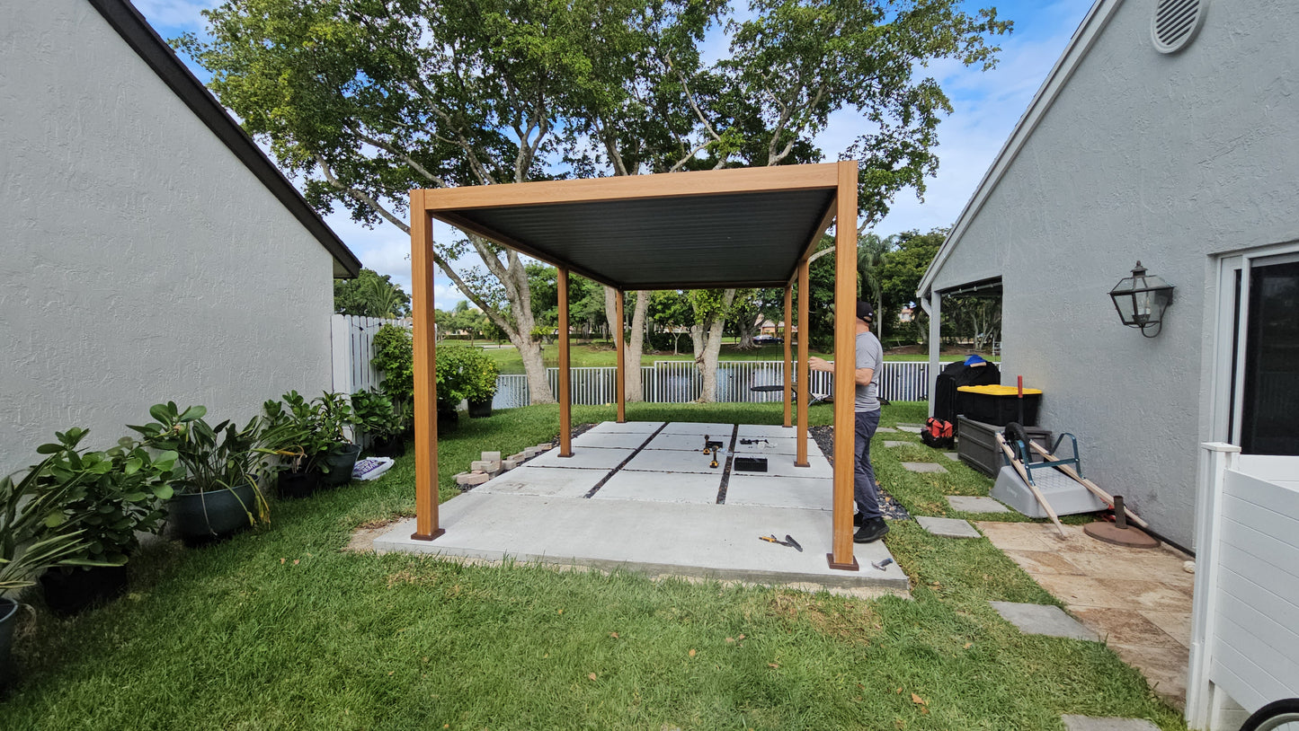 Montaje de pérgola