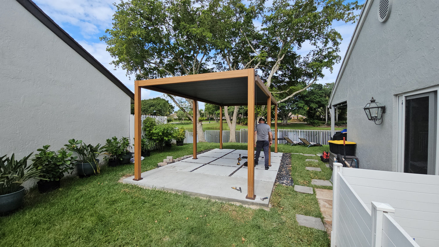 Montaje de pérgola