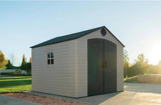 8'x 7.5' Plastic Outdoor Storage Shed (Installation Included)