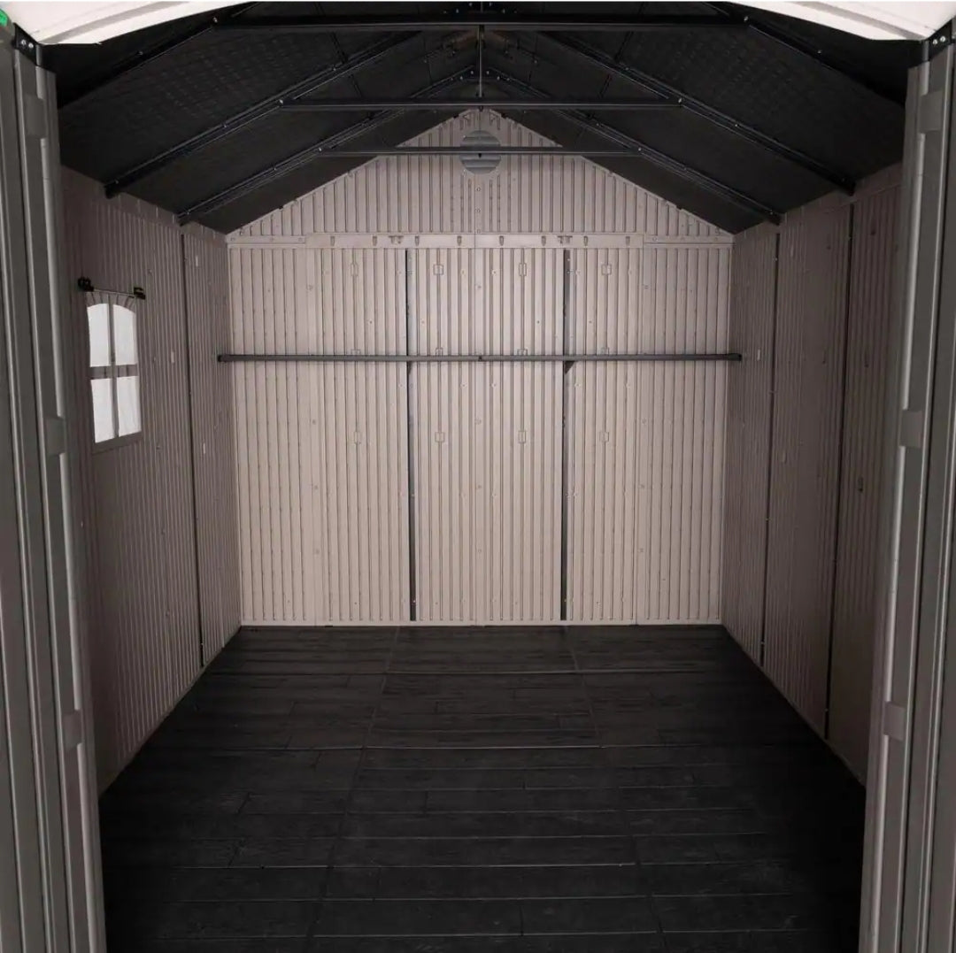 8'x 7.5' Plastic Outdoor Storage Shed (Installation Included)