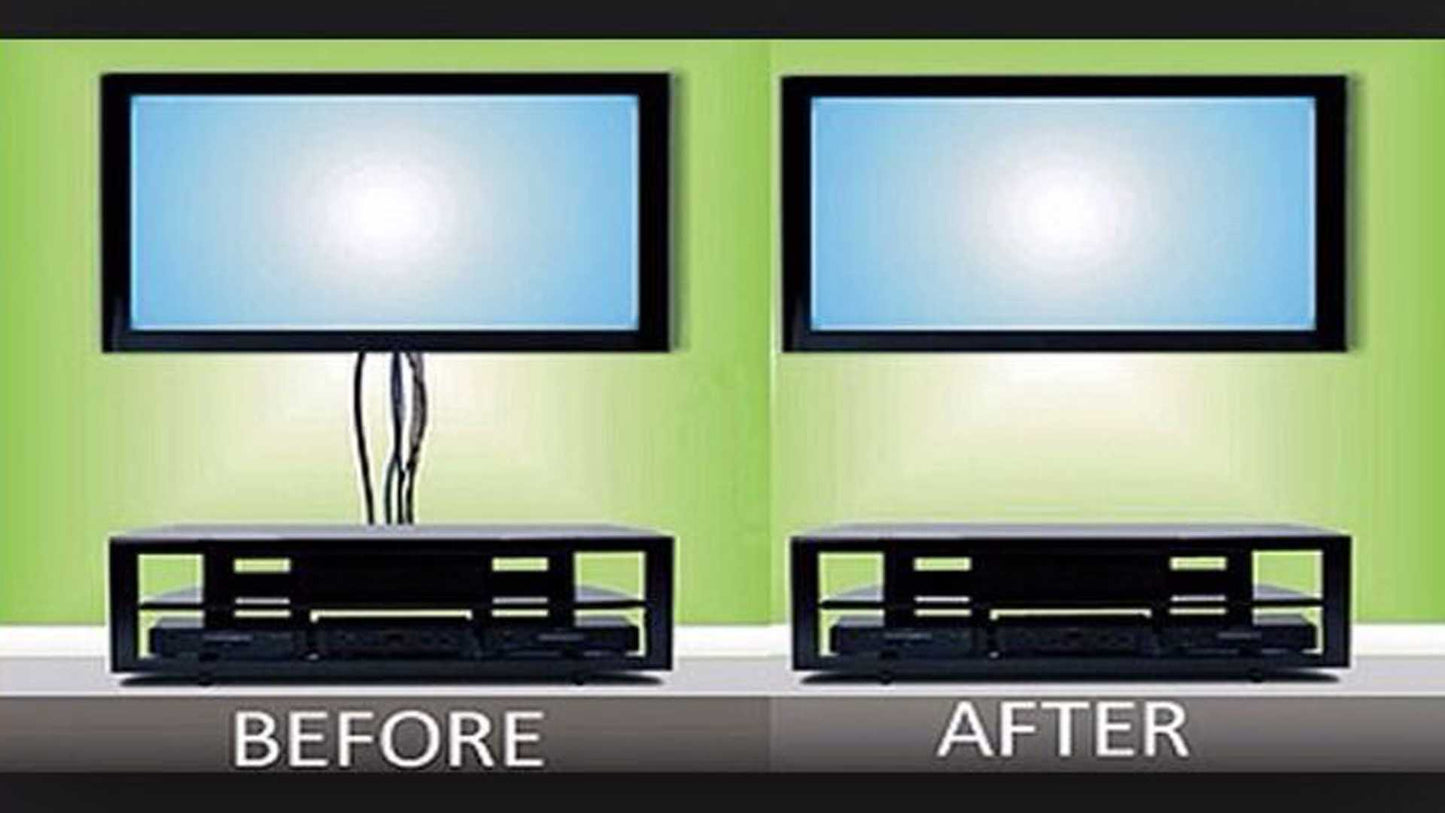 Ocultación del cable de TV dentro de la pared